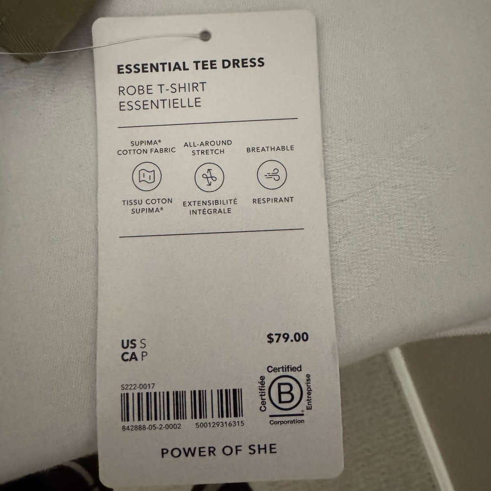 Athleta Essential Tee Dress Size S NWT - Picture 6 of 7